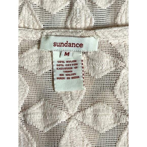 ✨ Sundance Global Embrace Blush Peach Beaded Dress Size Medium ✨ - Picture 8 of 14
